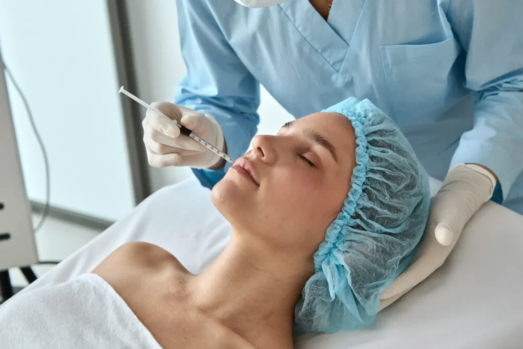 Lip filler treatment at Lumera Skin Clinique