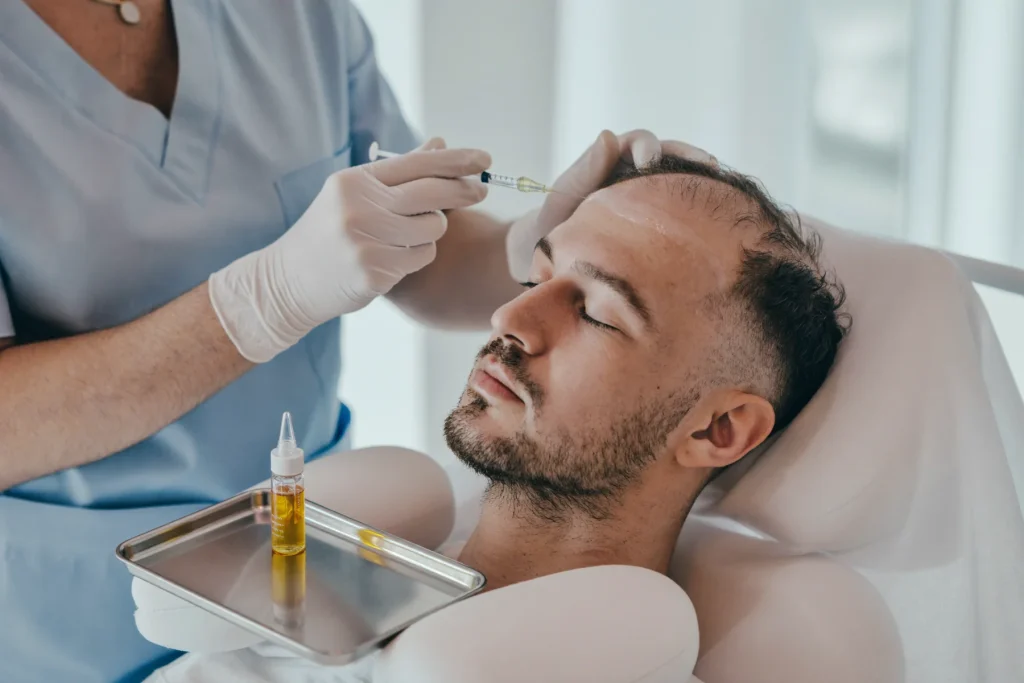 PRP hair restoration scalp injection at Lumera Skin Clinique